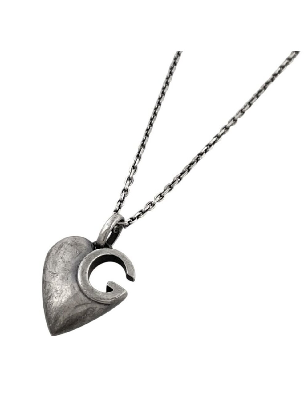 Gucci Necklace Heart Pendant 925 Sterling Silver